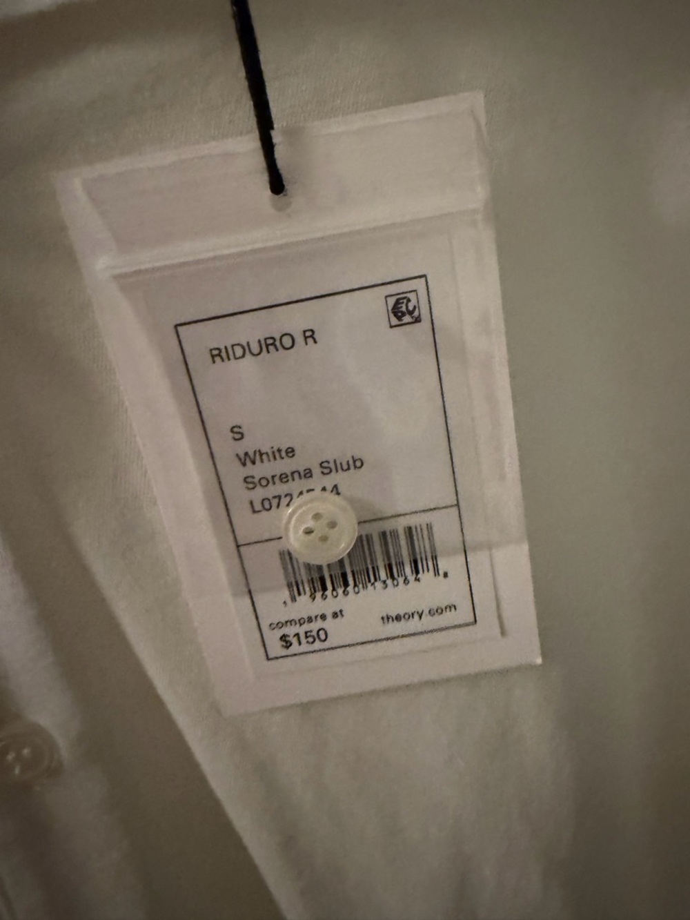 Theory Sorena Sub Button Down Top - Picture 5 of 5